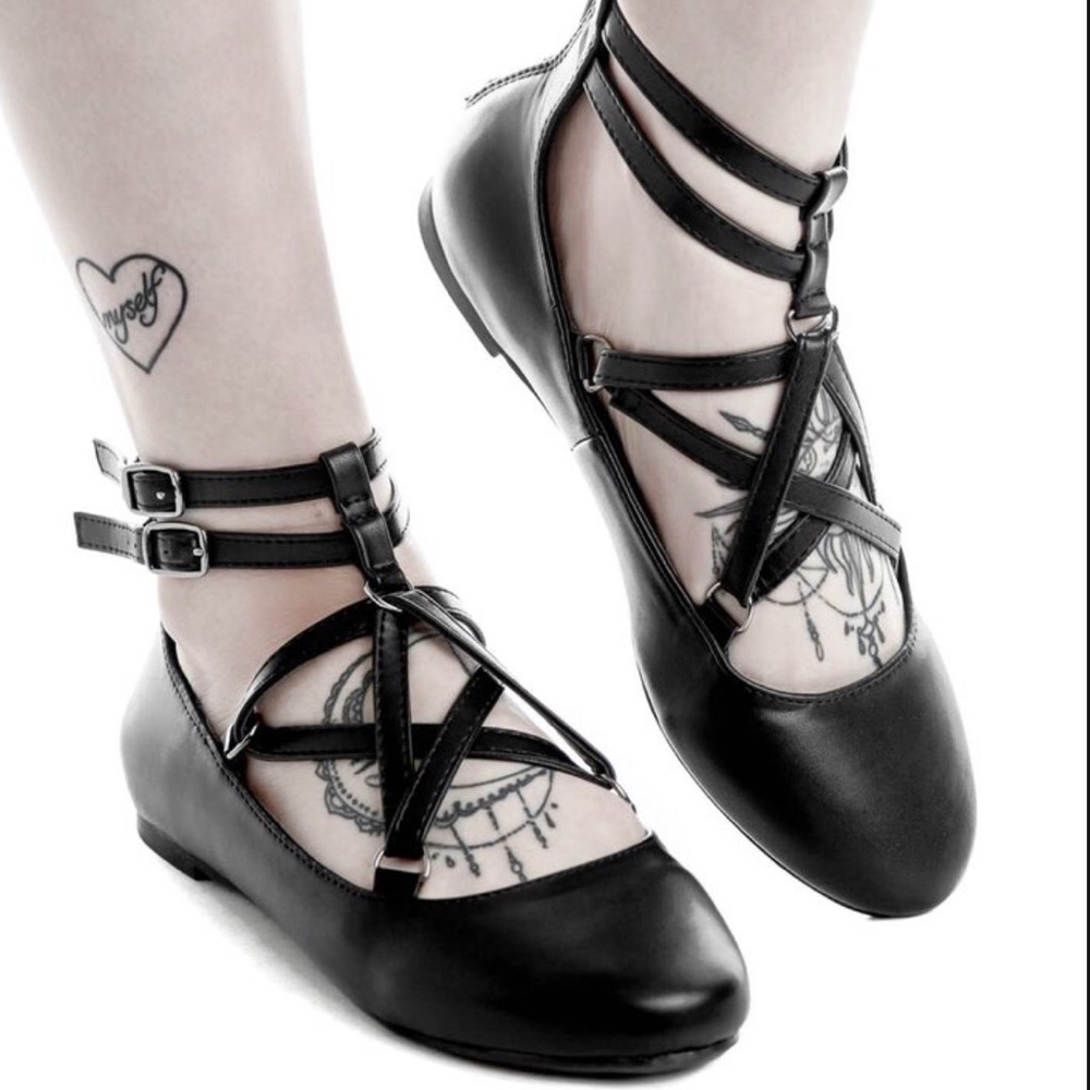 Killstar Wiccan Flats Size 7!